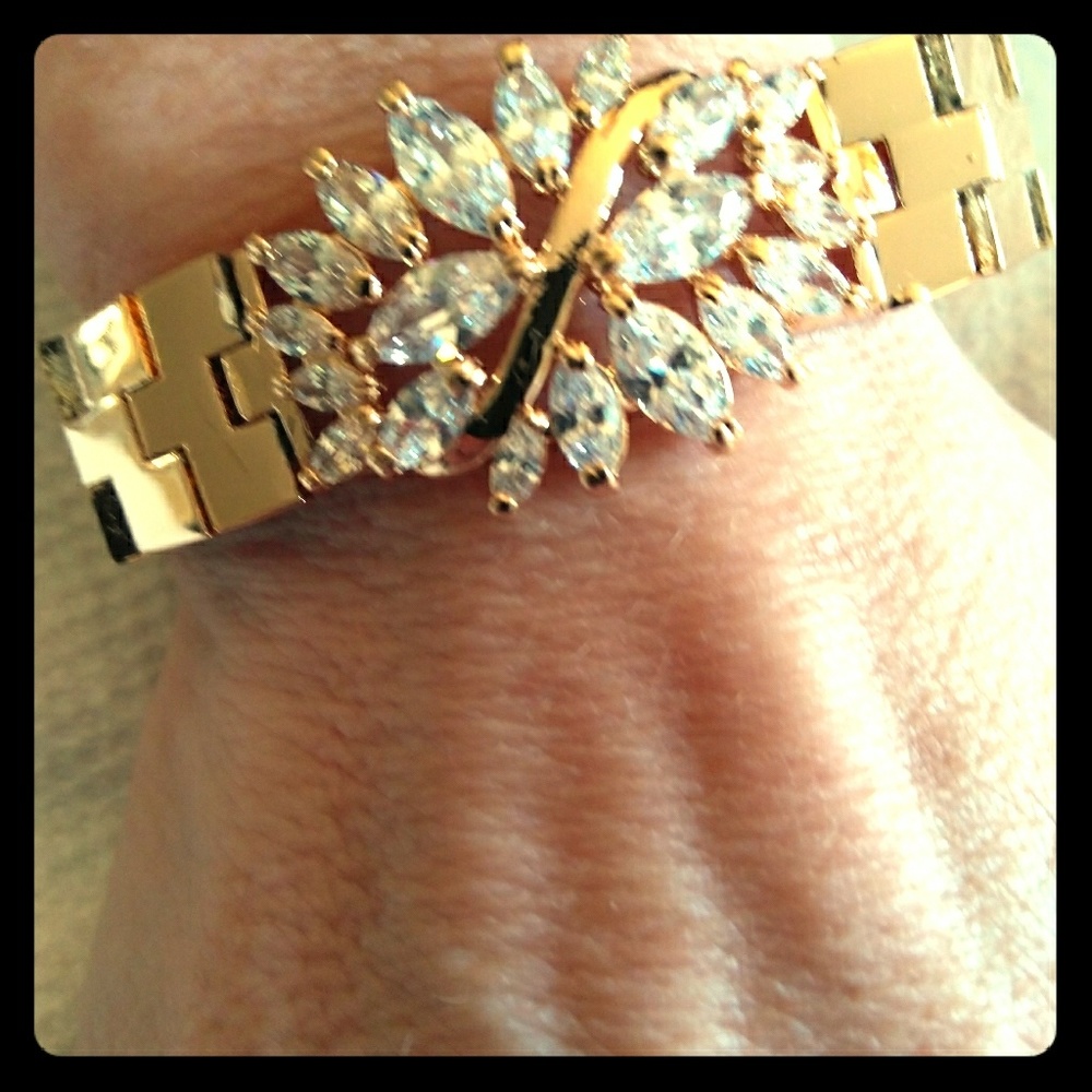 CZ gold filled bracelet